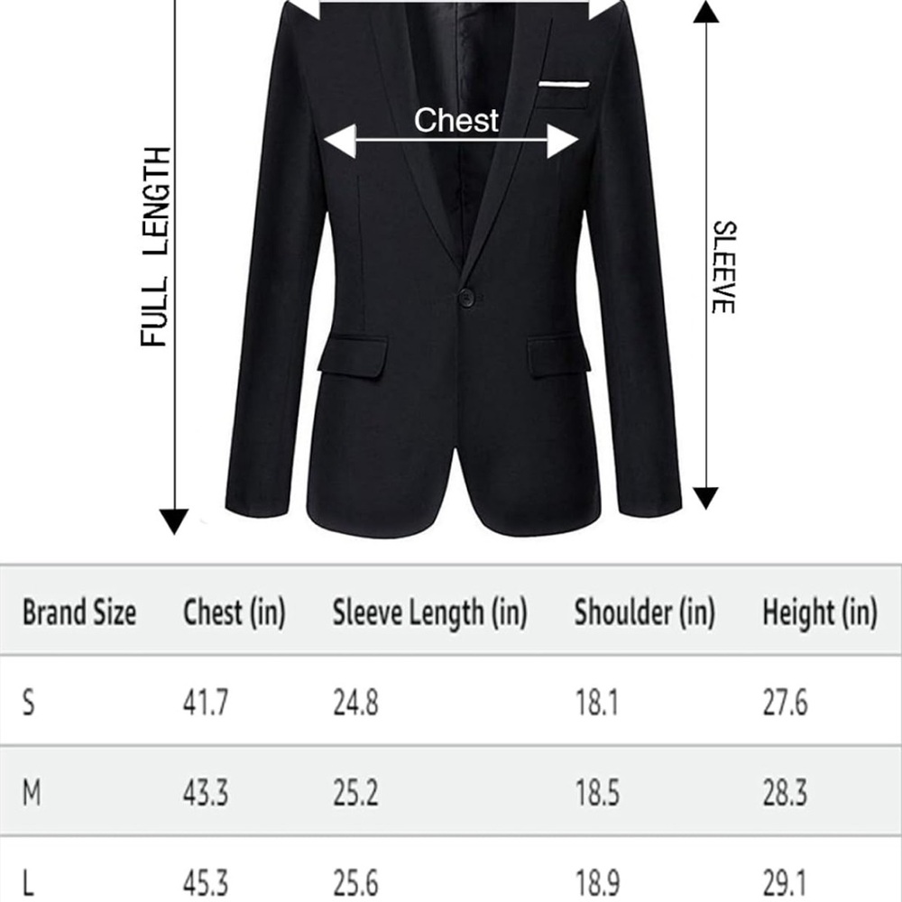 ☀️3/$15 Beninos Slim Fit Blazer Medium - Picture 4 of 7